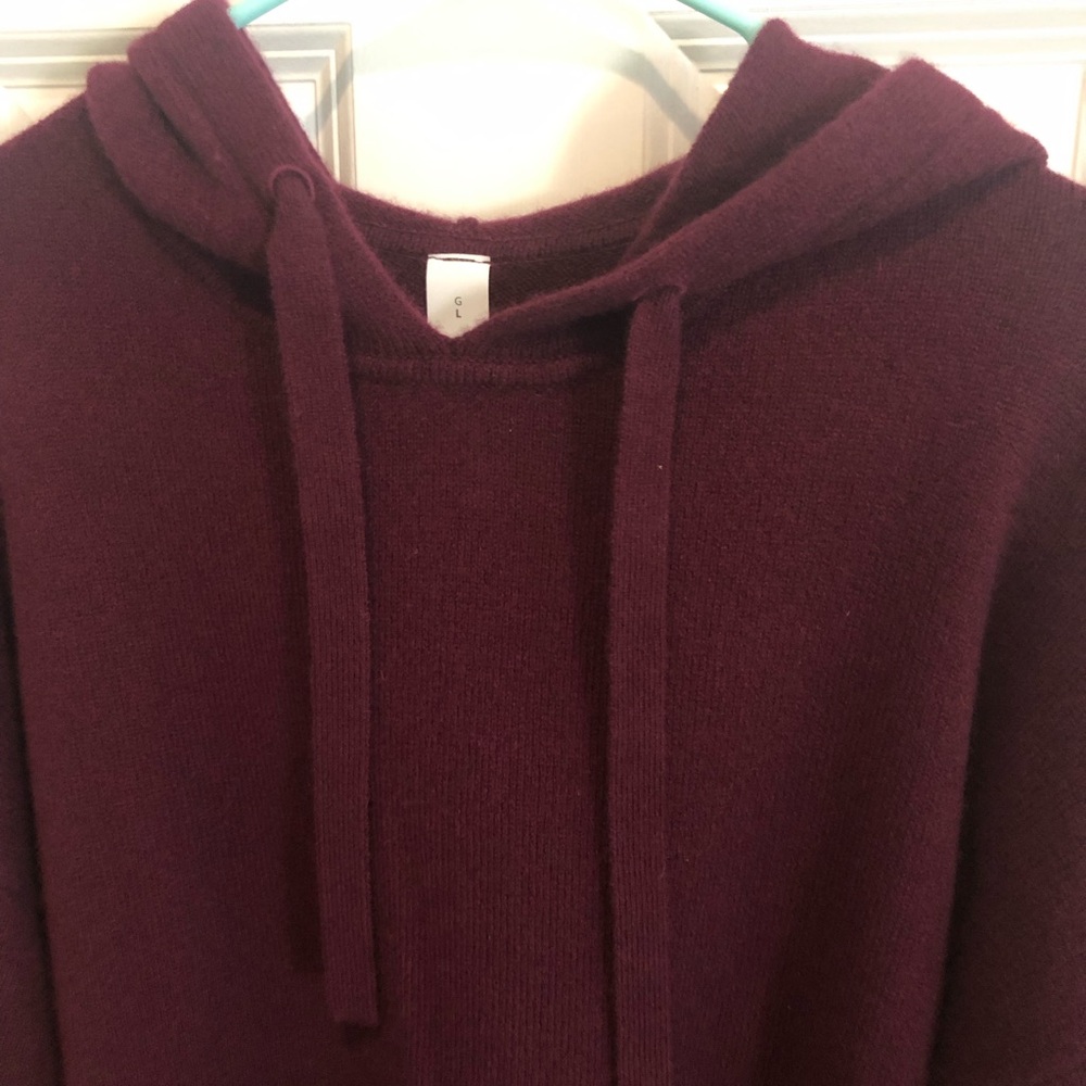 lululemon athletica Knit Hoodie in Burgundy